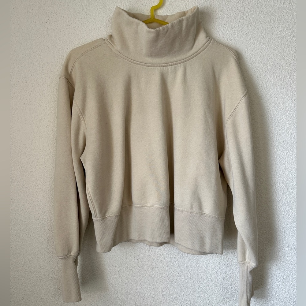 Abercrombie High Neck Cropped Sweatshirt